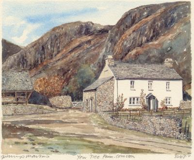 Yew Tree Farm , Coniston art print by Philip Martin