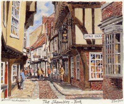 York - Shambles art print by Philip Martin