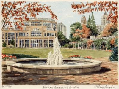 Atlanta - Botanical Garden art print by Glyn Martin