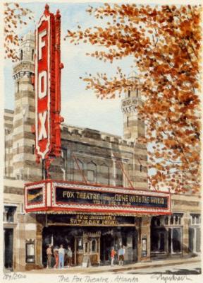 Atlanta - Fox Theatre art print by Glyn Martin