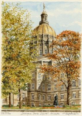 Atlanta - Georgia State Capt art print by Glyn Martin