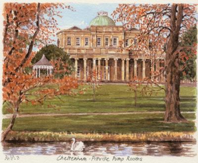 Cheltenham - Pittville Pump Rooms art print by Glyn Martin