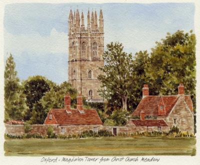 Oxford - Magdalen Tower art print by Glyn Martin