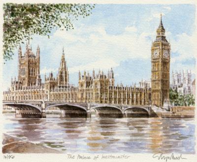 Palace of Westminster art print by Glyn Martin