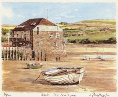 Rock - The Boathouse art print by Glyn Martin