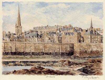 St. Malo art print by Glyn Martin