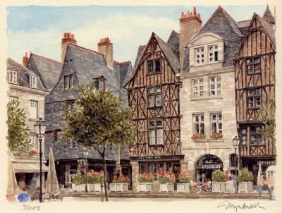 Tours art print by Glyn Martin