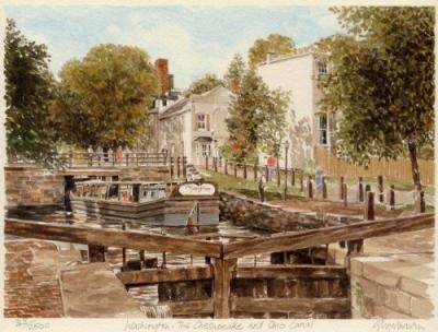 Washington - Ches & Ohio Canal art print by Glyn Martin