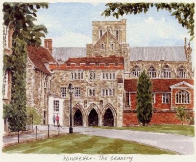 Winchester - The Deanery art print by Glyn Martin