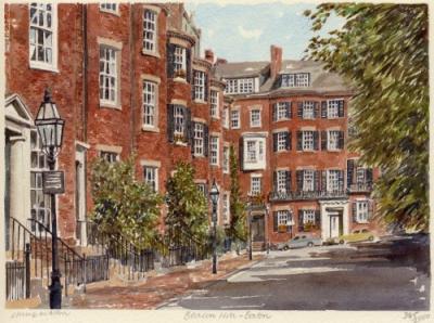 Boston - Beacon Hill art print by Philip Martin
