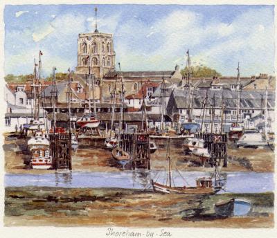 Shoreham-by-Sea art print by Philip Martin
