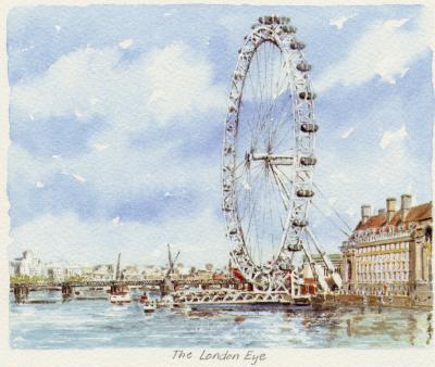 The London Eye art print by Philip Martin