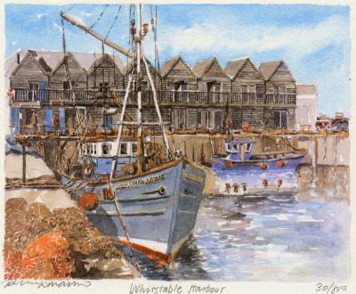Whitstable Harbour art print by Philip Martin