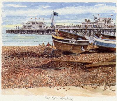Worthing - The Pier art print by Philip Martin