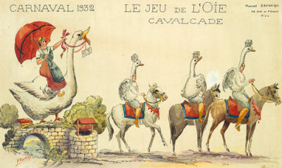 Carnaval De Nice, 1932 art print by Sauvigo