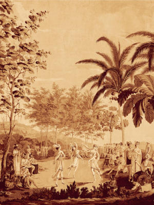 Arcadia (Sepia) III (Gouttelettes) art print by Anonymous
