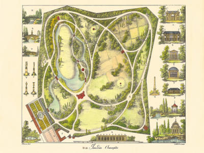 Garden Design III art print by Anonymous