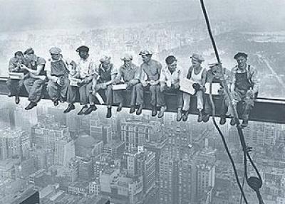 Lunch Atop A Skyscraper art print by Charles C. Ebbets