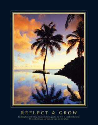 Reflect And Grow art print by Chris Simpson
