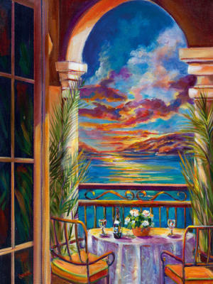 Sunset Rendezvous I art print by Ginger Cook