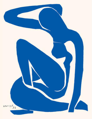 Blue Nude I art print by Henri Matisse