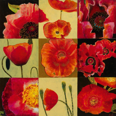 Mirrored Blossoms II art print by John Douglas