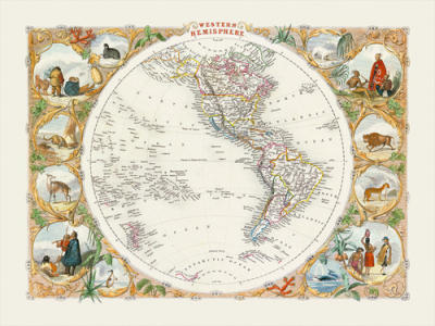 Western Hemisphere art print by John Tallis