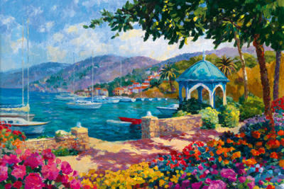 Italian Lakes I art print by Julian Askins