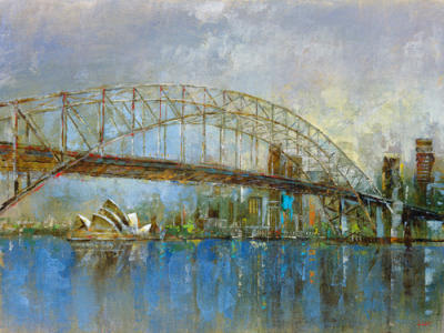 Sydney Harbour art print by Longo