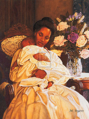 In Her Loving Arms I art print by Melinda Byers