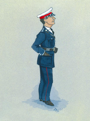 The Marine Officer art print by Simon Dyer