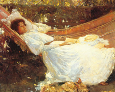 The Arbour art print by Sir Alfred Munnings