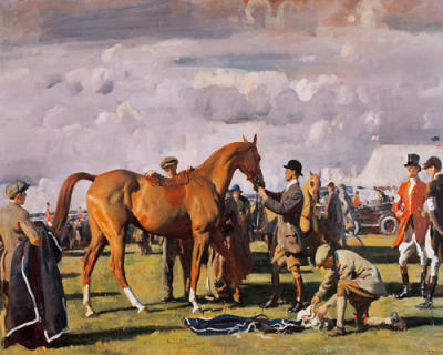 The Red Prince Mare art print by Sir Alfred Munnings