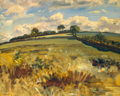 Withypool Landscape, Exmoor art print by Sir Alfred Munnings