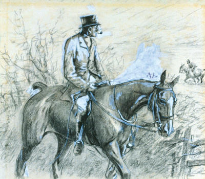 Tally-Ho Back art print by Snaffles