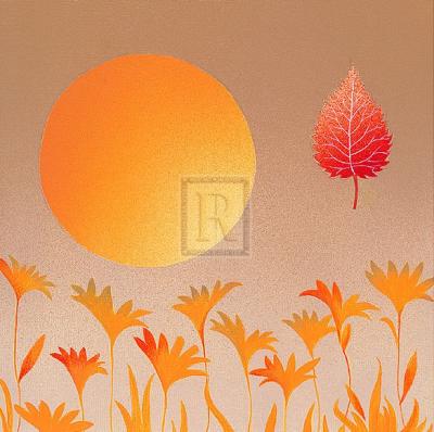Harvest Moon I art print by Sophia Sanchez
