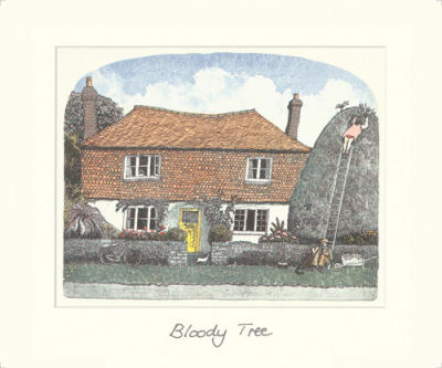 Bloody Tree art print by Chad Coleman