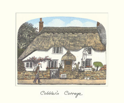 Cobbler's Cottage art print by Chad Coleman