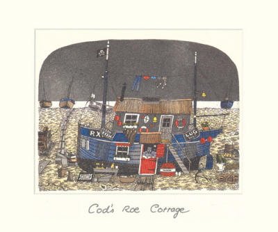 Cod's Roe Cottage art print by Chad Coleman