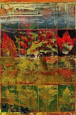 Leaves In A Row I art print by John Douglas