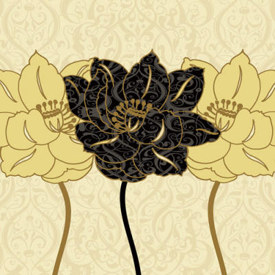 Golden Cluster II art print by Linda Wood