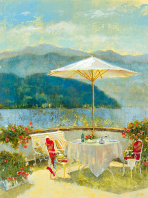 Terrace Retreat art print by Longo