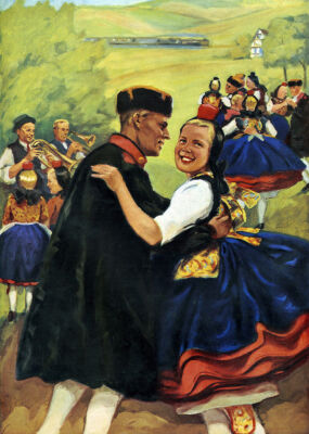 German folk dancers