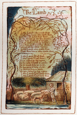 A page from 'Songs of Innocence' designed and written by William Blake