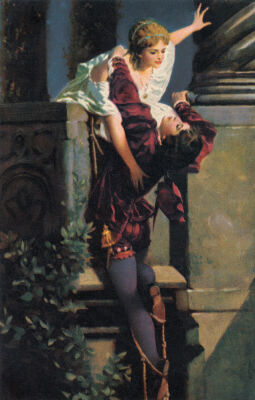William Shakespeare 's Romeo and Juliet balcony scene