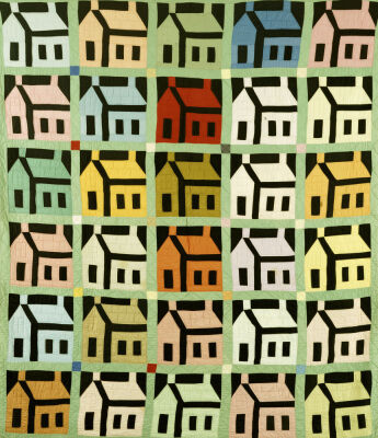 A Pieced And Quilted Cotton Coverlet. Western Pennsylvania
