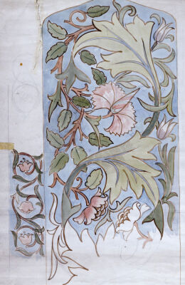 Design For Mantel Hanging, Attributed To Morris & Co Workshops