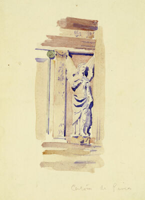 Certosa di Pavia, Study of an Angel Statue, 1891.
