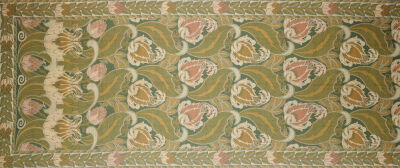 An Arts And Crafts Curtain Design Attributed To Silver Studios.