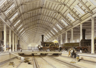 Engine House, Swindon. The History And Description Of The Great Western Railway. London, 1846.